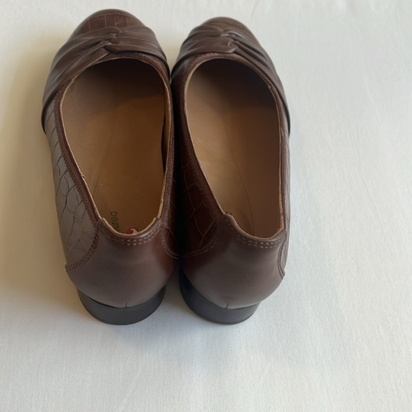 Clarks Women's Un Blush Wish Shoes Dark Tan Crocodile Size 6.5 - Picture 4 of 8